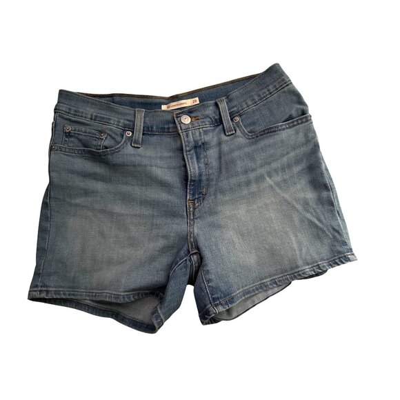 Levi's Pants - Levis Womens Mid-Length Denim Shorts Size 29 Blue